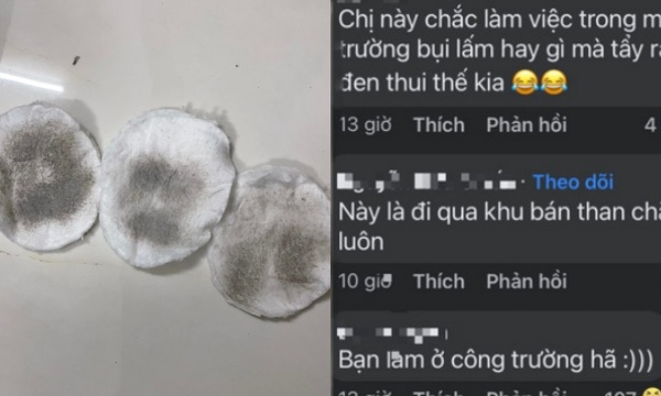 Cô gái m.ếu máo vì tẩy trang mà miếng bông đen n.gòm, netizen liền phán 1 câu nghe mà thấy s.ợ! Cô gái m.ếu máo vì tẩy trang mà miếng bông đen n.gòm, netizen liền phán 1 câu nghe mà thấy s.ợ!