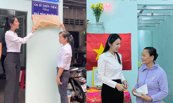 Thủy Tiên hoan hỉ khoe xây thêm được căn nhà từ thiện mới toanh Thủy Tiên hoan hỉ khoe xây thêm được căn nhà từ thiện mới toanh