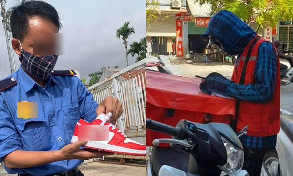 Người bố làm bảo vệ mua giày tặng con nhân dịp con lên cấp 3 Người bố làm bảo vệ mua giày tặng con nhân dịp con lên cấp 3