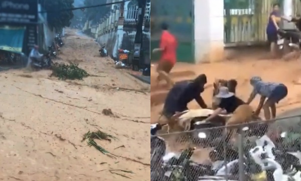 Khoảnh khắc nước lũ ở Hà Giang tràn về cuốn trôi cả người lẫn xe Khoảnh khắc nước lũ ở Hà Giang tràn về cuốn trôi cả người lẫn xe
